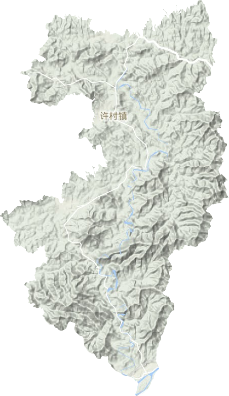 许村镇地形图