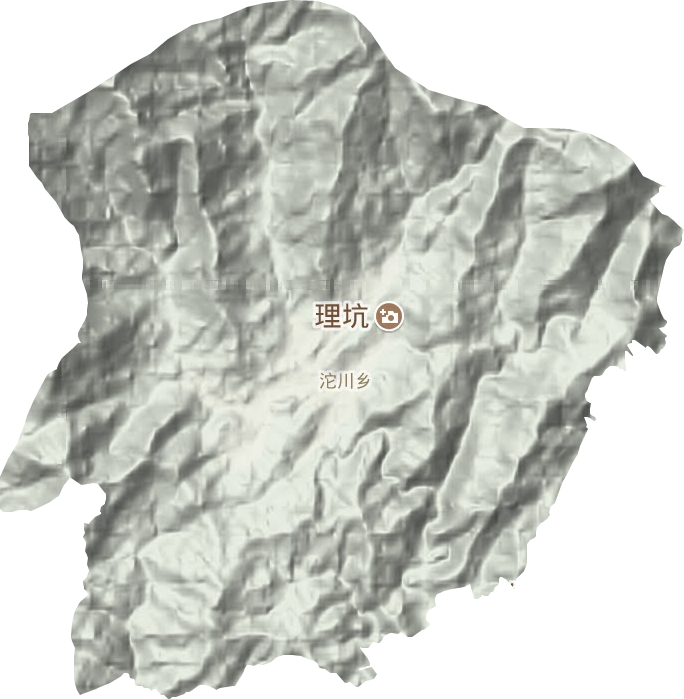 沱川乡地形图