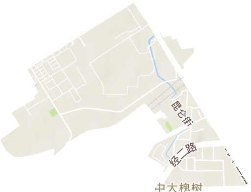 中大槐树街道地形图