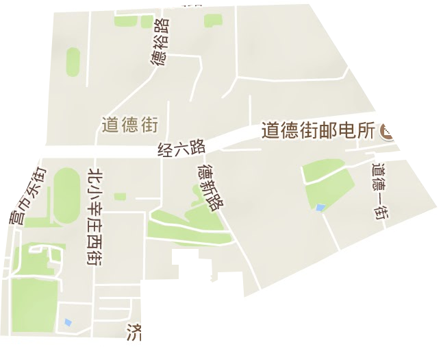 道德街街道地形图