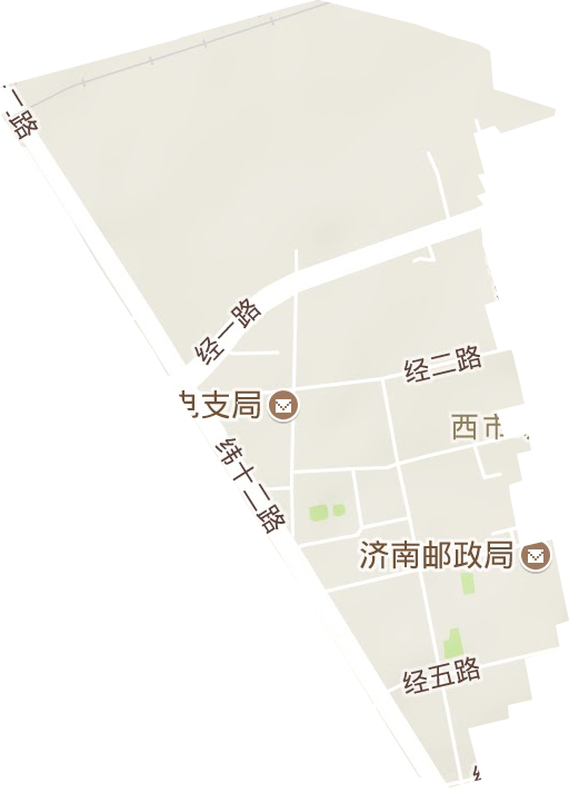 西市场街道地形图