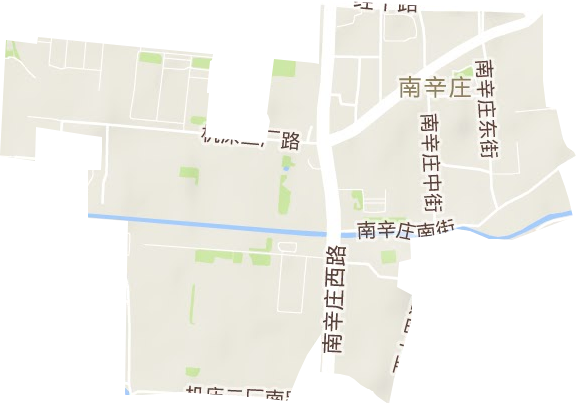 南辛庄街道地形图