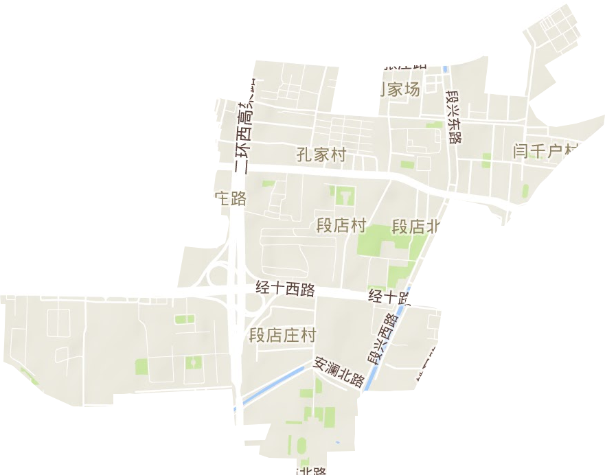 段店北路街道地形图