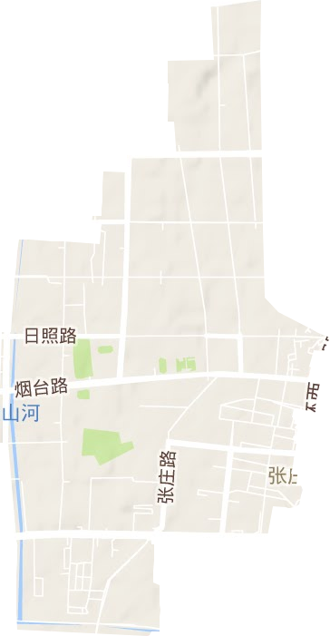 张庄路街道地形图