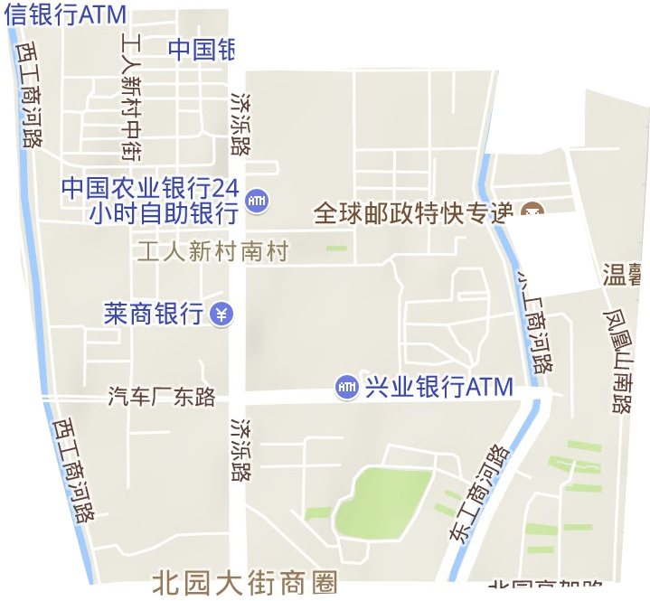 南村街道地形图