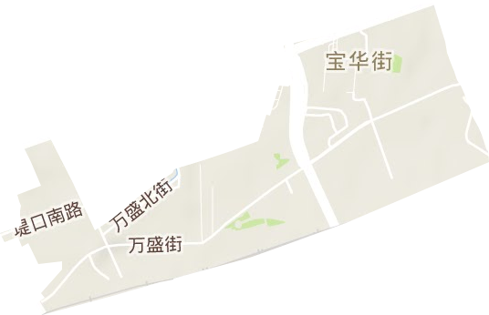 宝华街道地形图