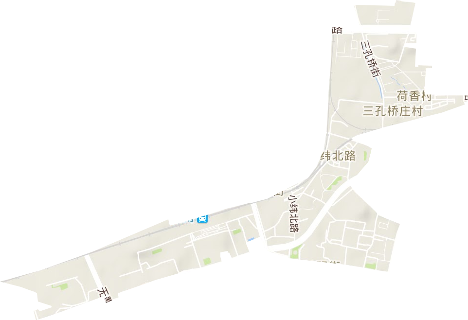 纬北路街道地形图