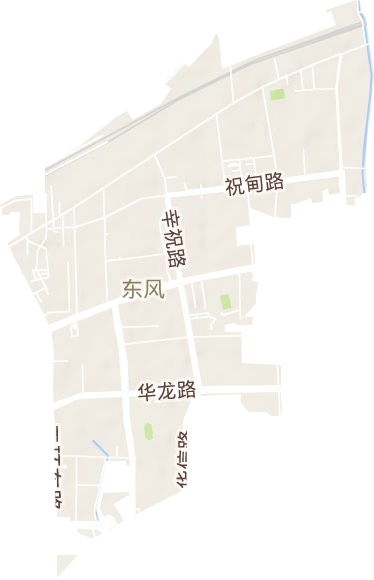 东风街道地形图