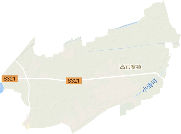 高官寨镇地形图