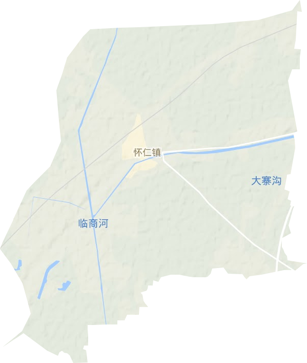 怀仁镇地形图