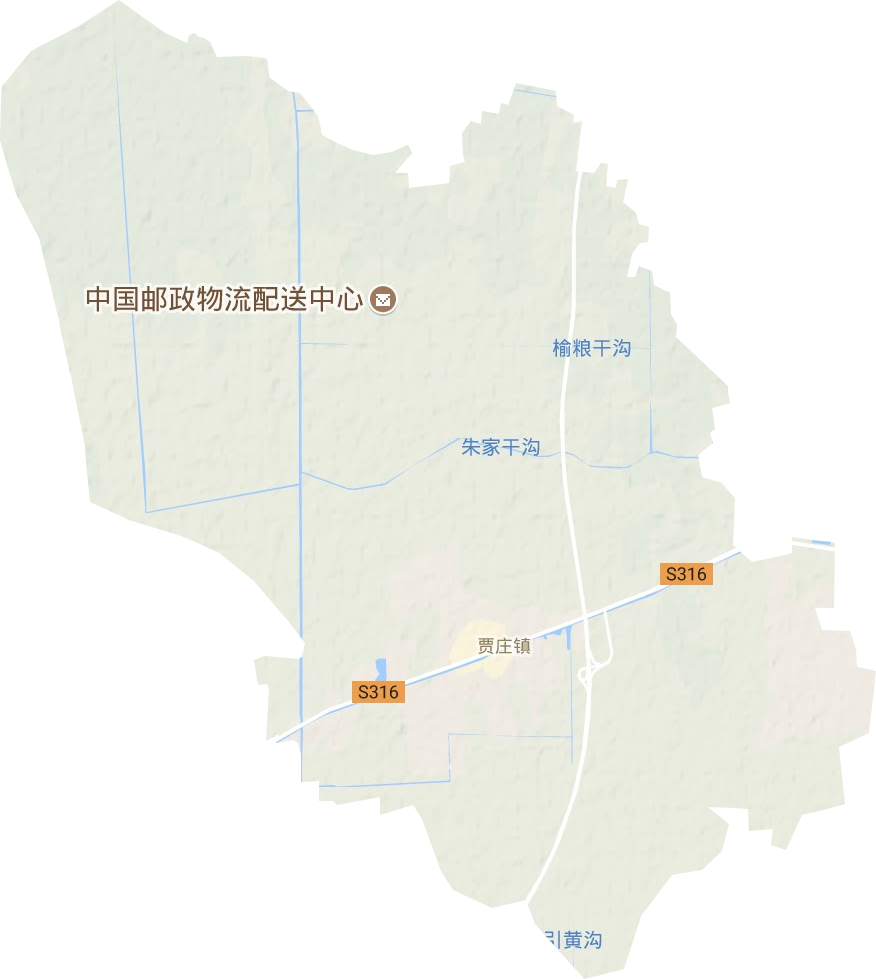 贾庄镇地形图