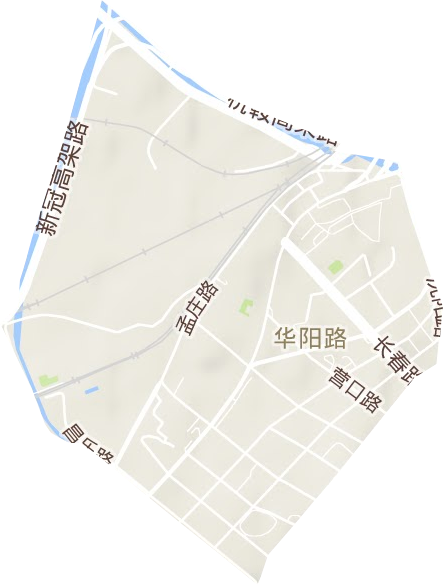 华阳路街道地形图