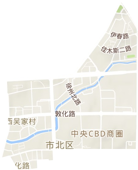 敦化路街道地形图