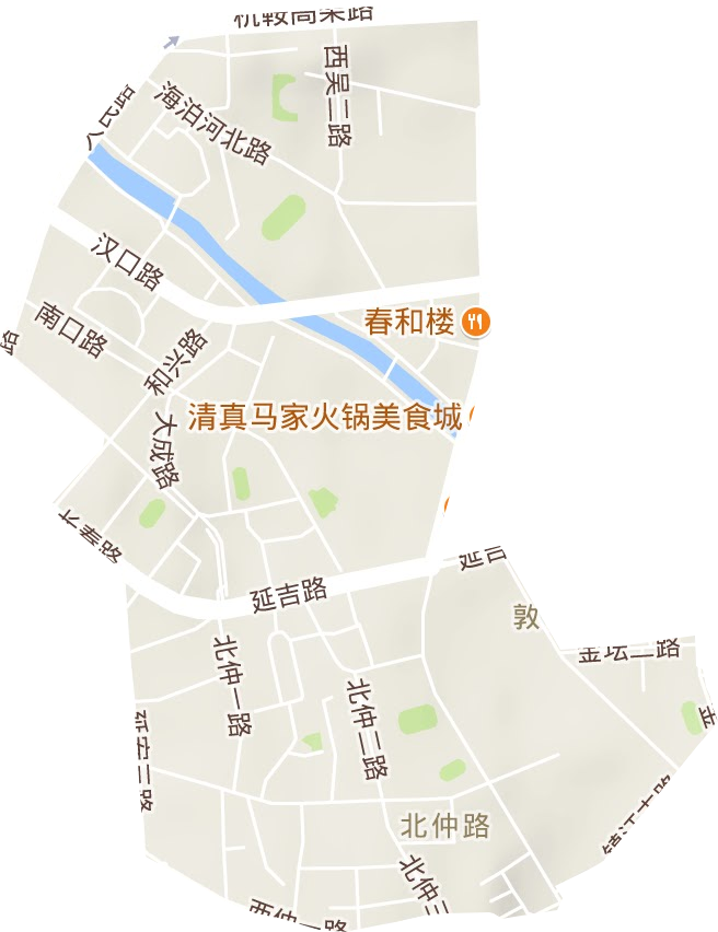 镇江路街道地形图
