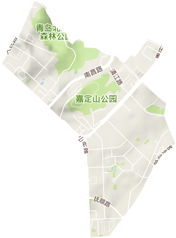 海伦路街道地形图