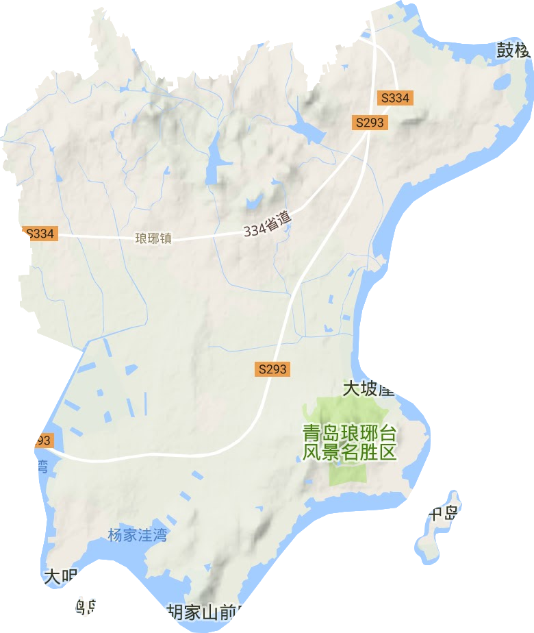 琅琊镇地形图