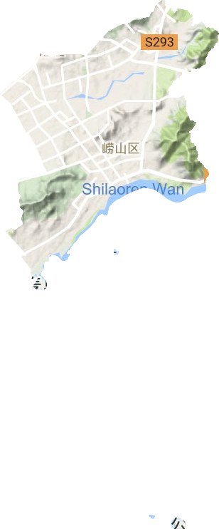 中韩街道地形图