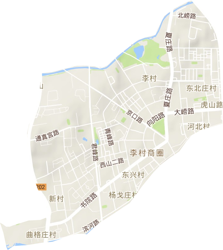 李村街道地形图