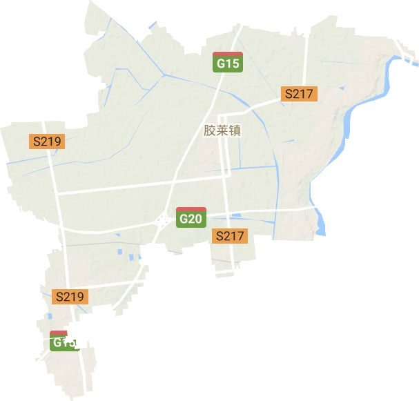 胶莱镇地形图