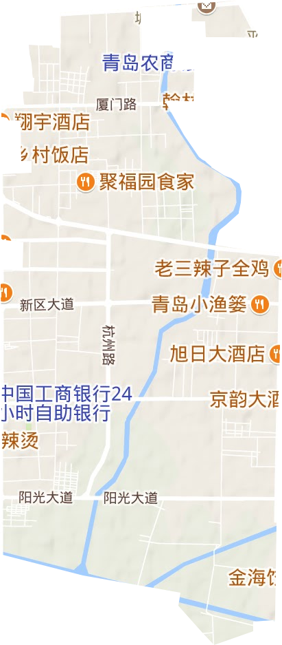凤台街道地形图
