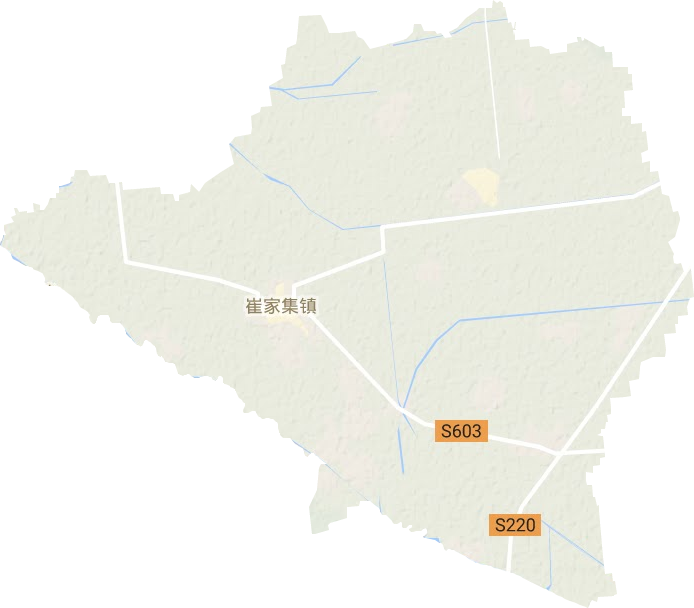 崔家集镇地形图