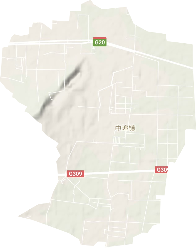 中埠镇地形图
