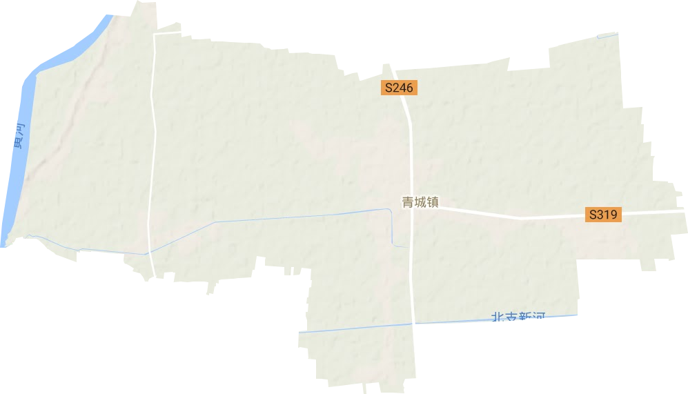 青城镇地形图