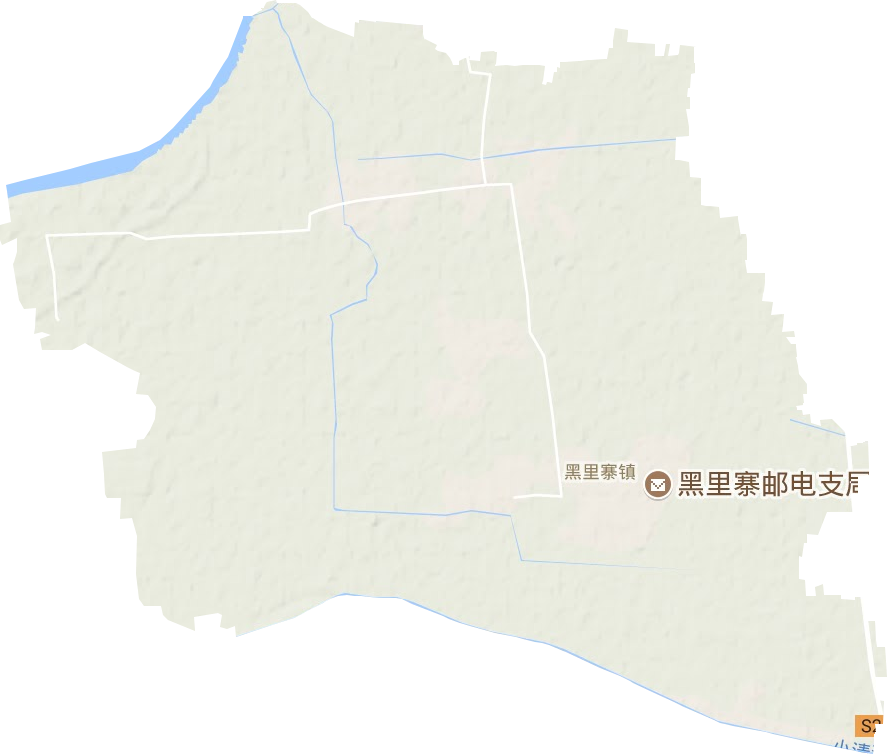 黑里寨镇地形图