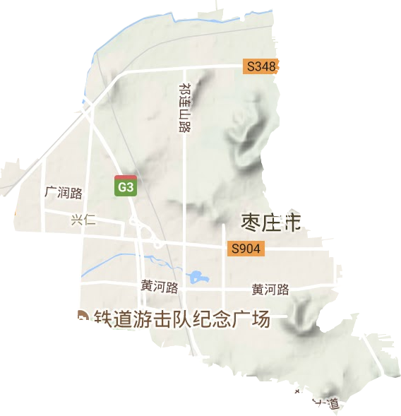 兴仁街道地形图