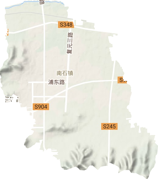 兴城街道地形图