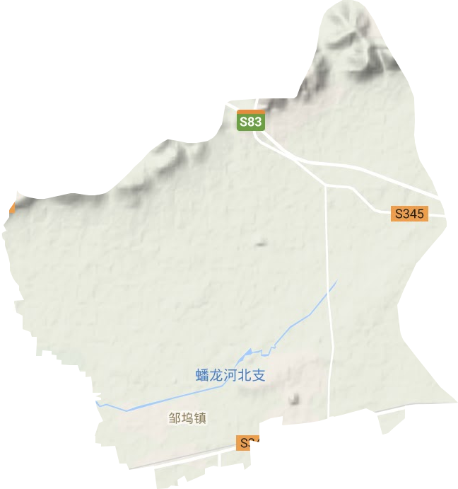 邹坞镇地形图
