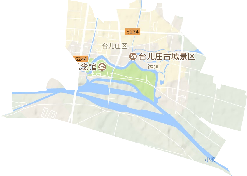 运河街道地形图