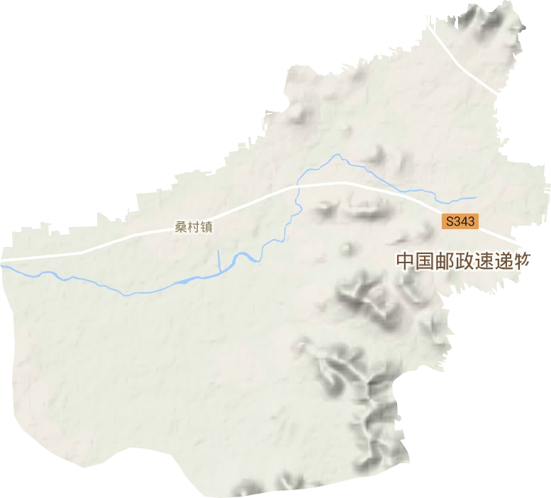 桑村镇地形图