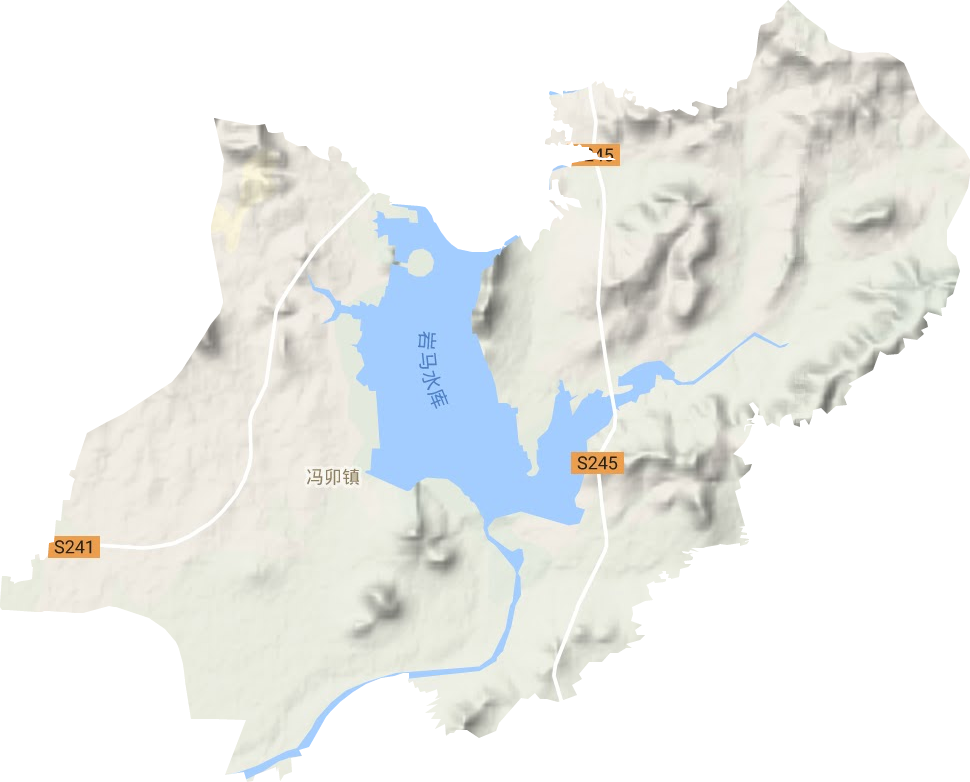 冯卯镇地形图