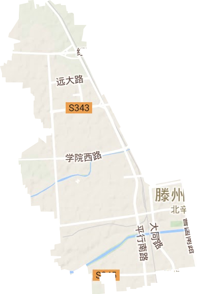 荆河街道地形图