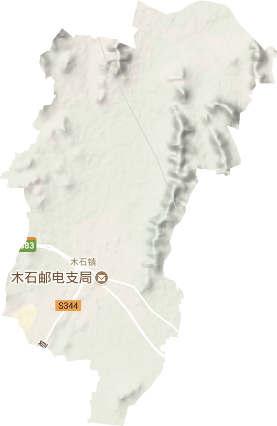 木石镇地形图