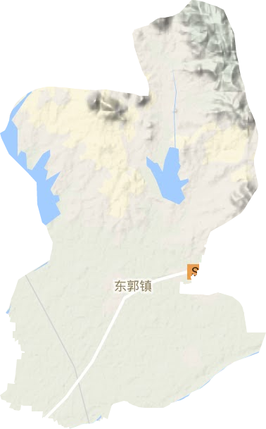东郭镇地形图