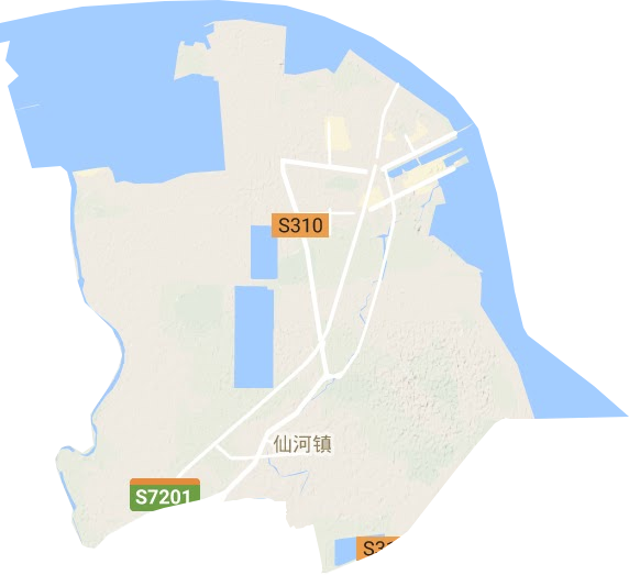 仙河镇地形图