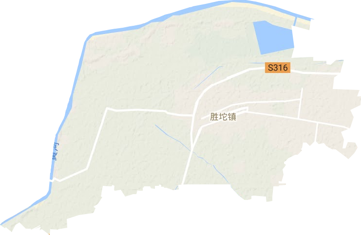 胜坨镇地形图