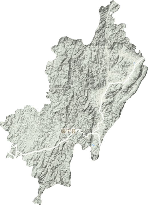绥宁县地形图