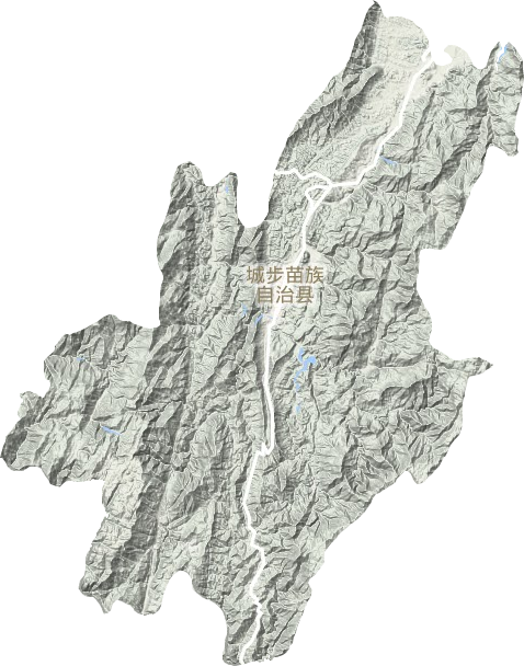 城步苗族自治县地形图