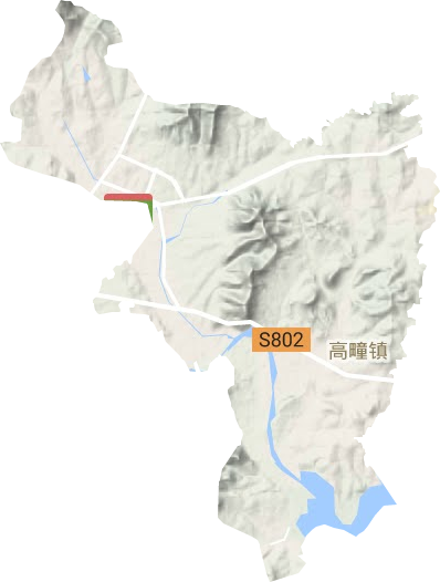 高疃镇地形图