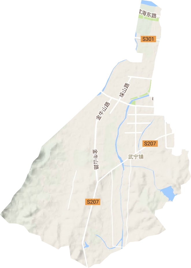武宁街道地形图