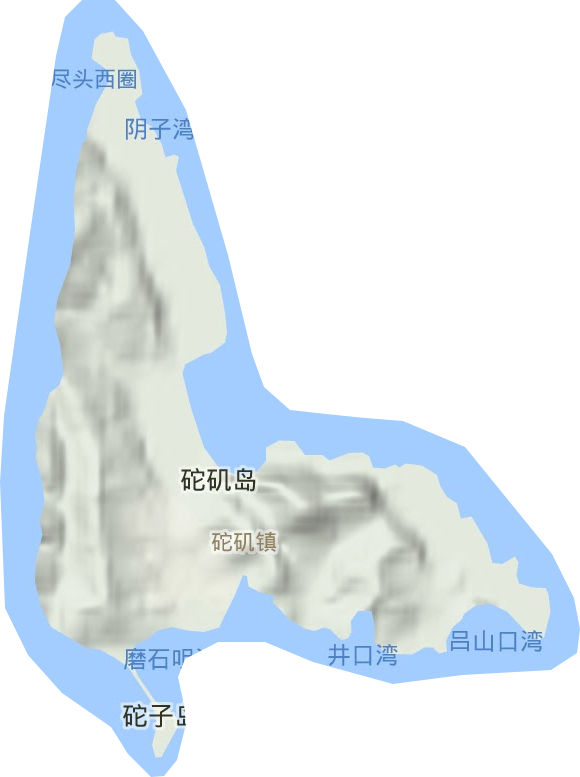 砣矶镇地形图