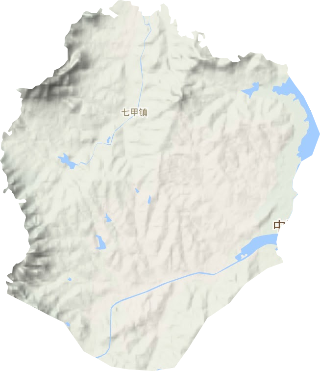 七甲镇地形图