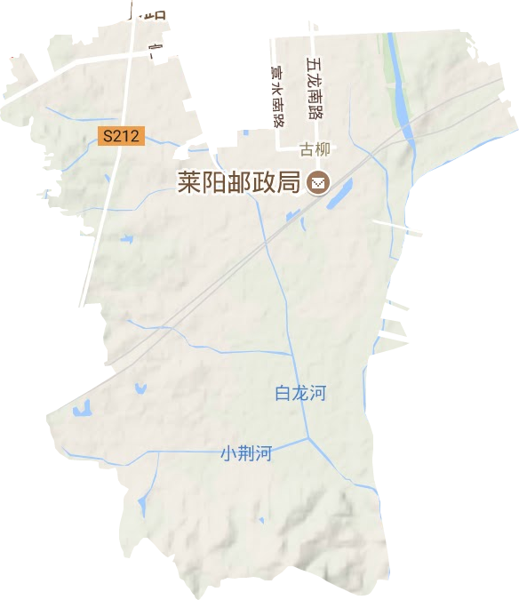 古柳街道地形图