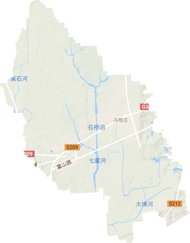 冯格庄街道地形图