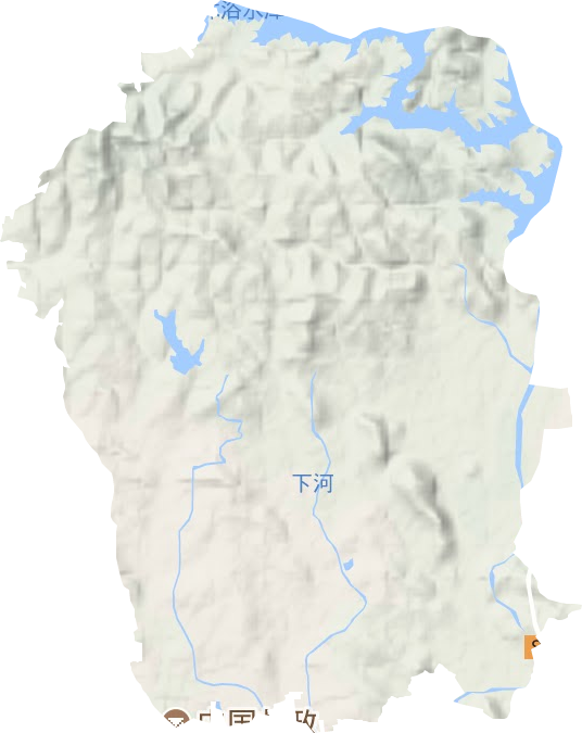 河洛镇地形图