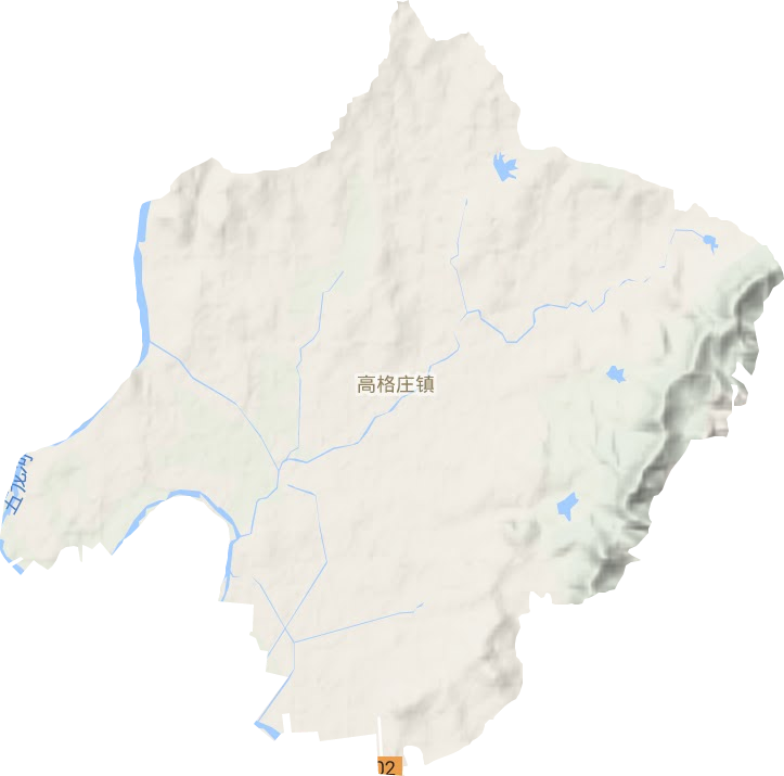 高格庄镇地形图