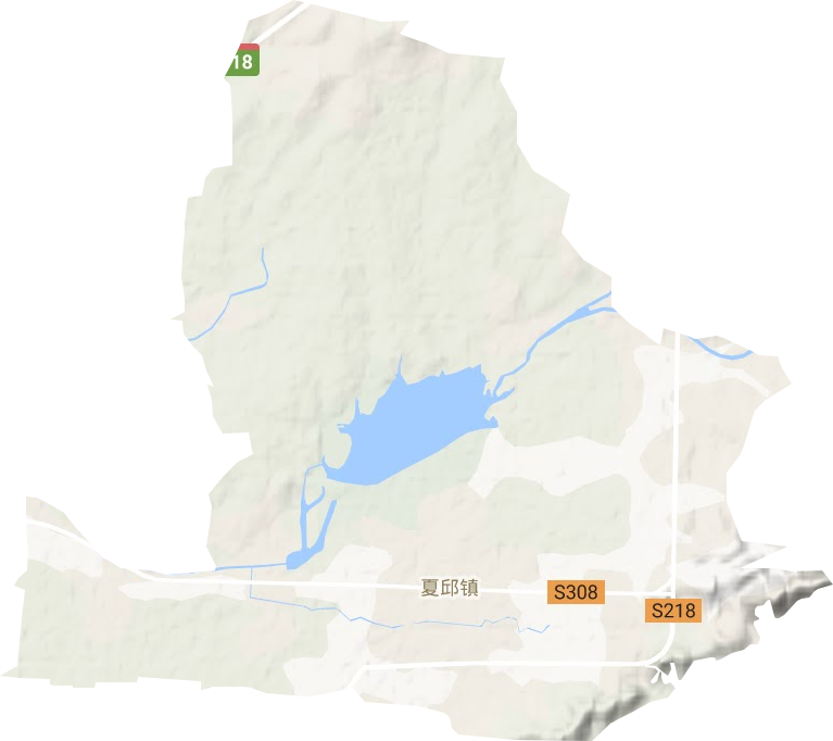 夏邱镇地形图